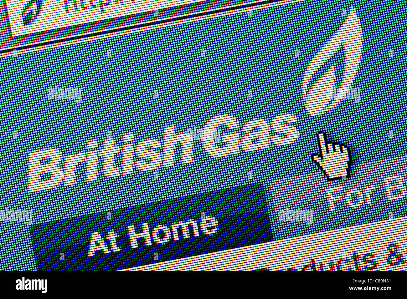 British Gas logo and website close up Stock Photo