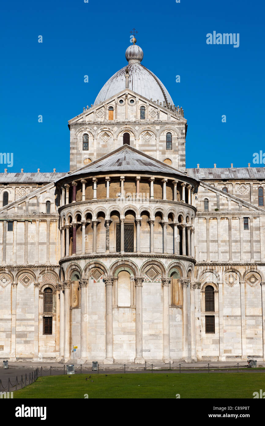 Italy, Tuscany, Pisa, Piazza dei Miracoli, View of cathedral Stock Photo