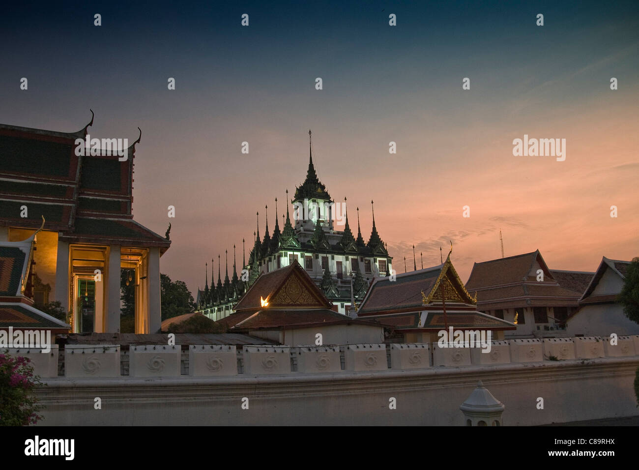 Thailand, Bangkok, View of temple in morning Stock Photo - Alamy