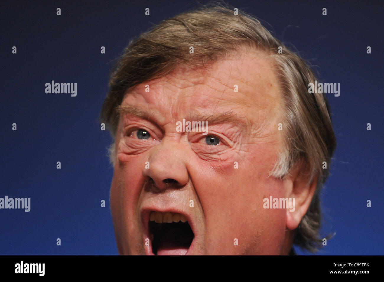 British Secretary of State for Justice, Clarke, speaks during a