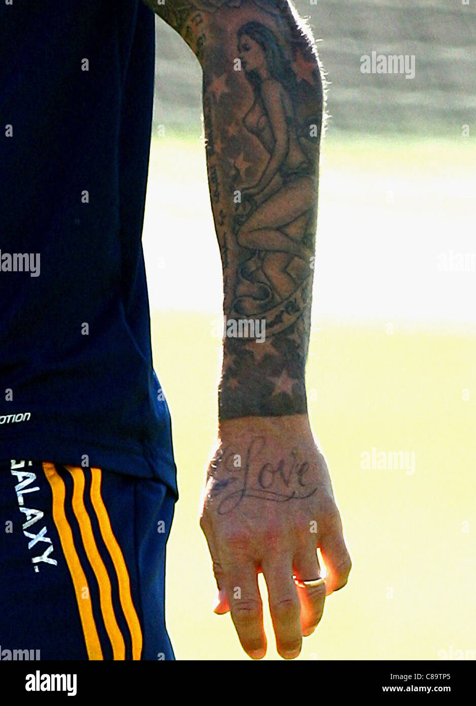 David and victoria beckham tattoo hi-res stock photography and images -  Alamy