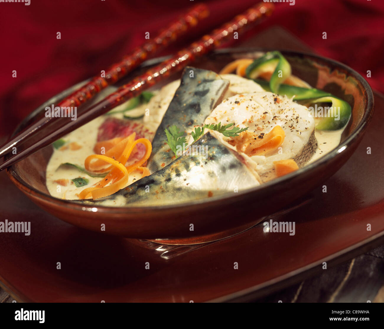 Chinese fish soup Stock Photo - Alamy