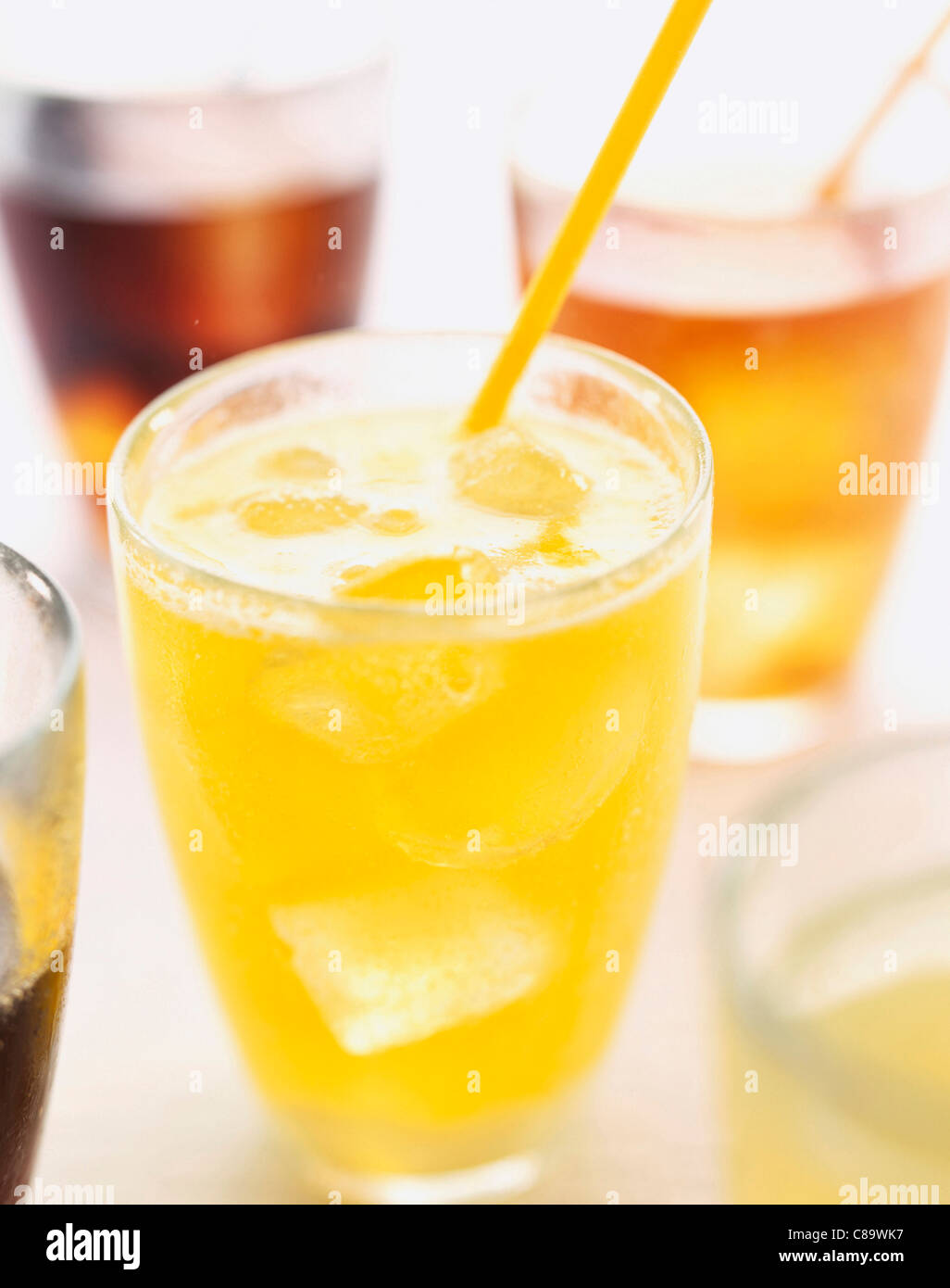 Fizzy drinks Stock Photo