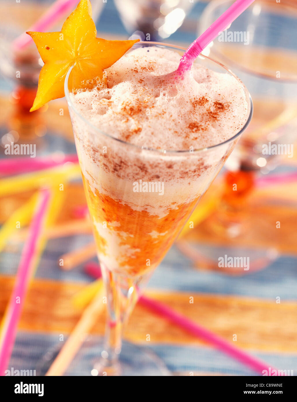 Tropical milkshake Stock Photo