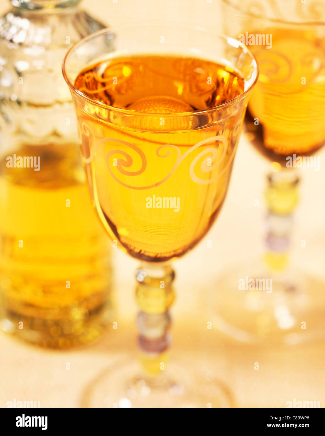 Orange wine Stock Photo