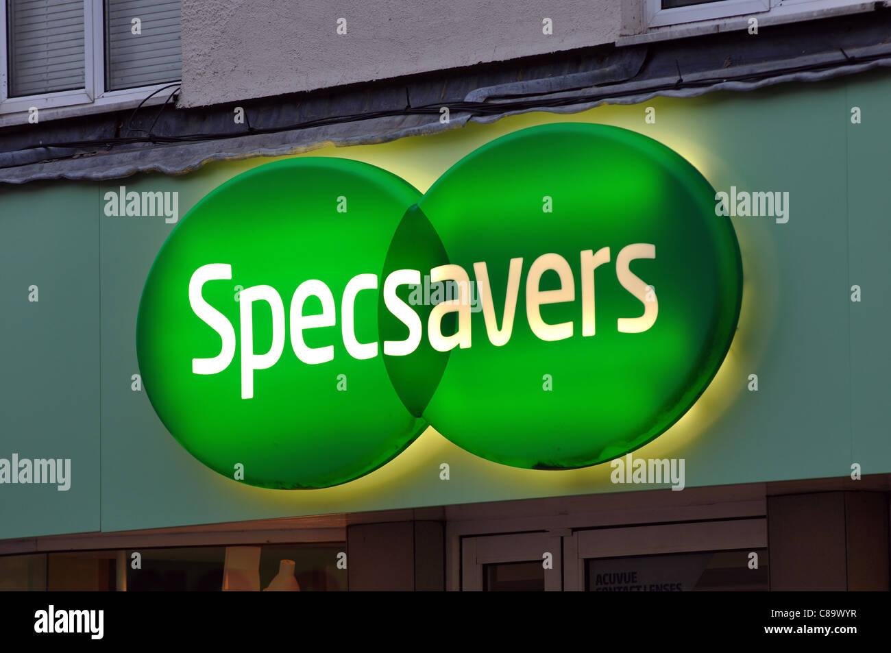 Specsavers shop sign Stock Photo