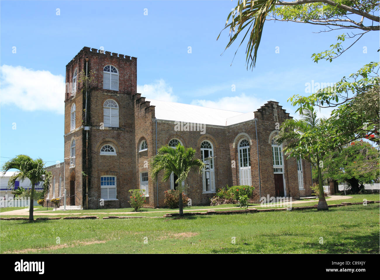 St John's Cathedral, the oldest anglican cathedral in Central America, begun 1812, Albert Street, Belize City, Belize, Caribbean Stock Photo