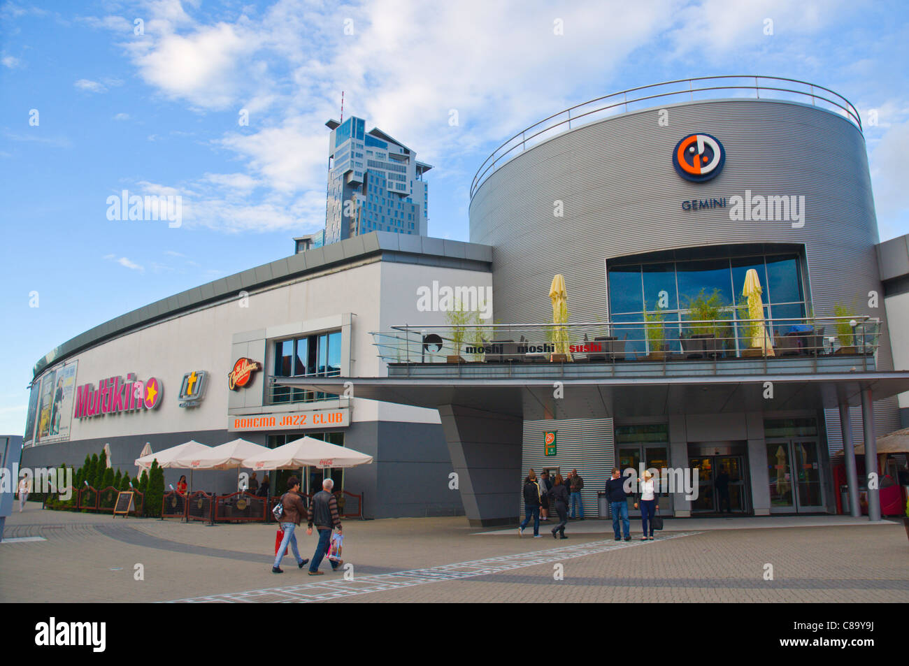 Shopping centre by the beach Gdynia Pomerania northern Poland Europe Stock Photo