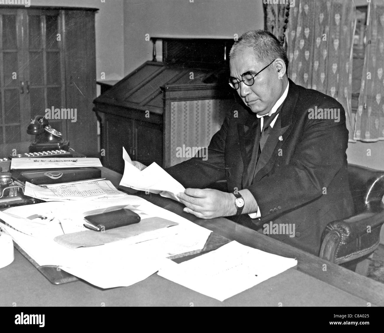 KICHISABURO NOMURA (1877-1964) as Japanese Foreign Minister in September 1939. Later Ambassador to US at time of Pearl Harbour. Stock Photo