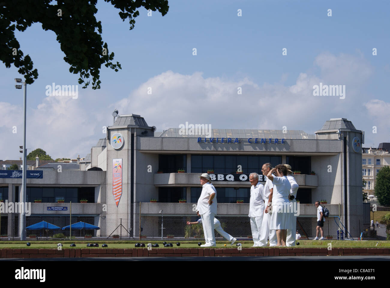 People bowling torquay bowling club hi-res stock photography and images -  Alamy
