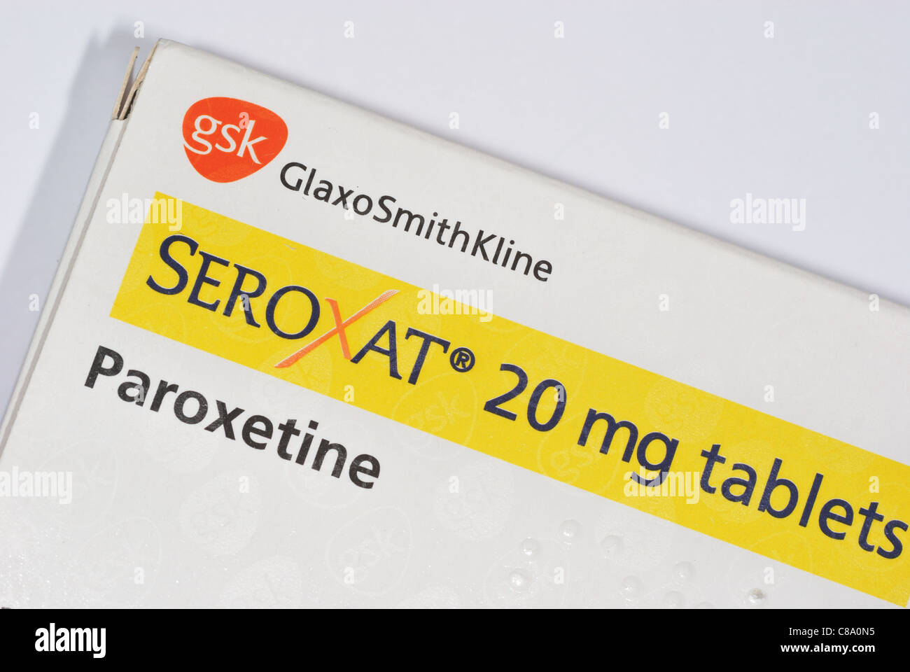 seroxat or paxil in 20mg dose Stock Photo - Alamy