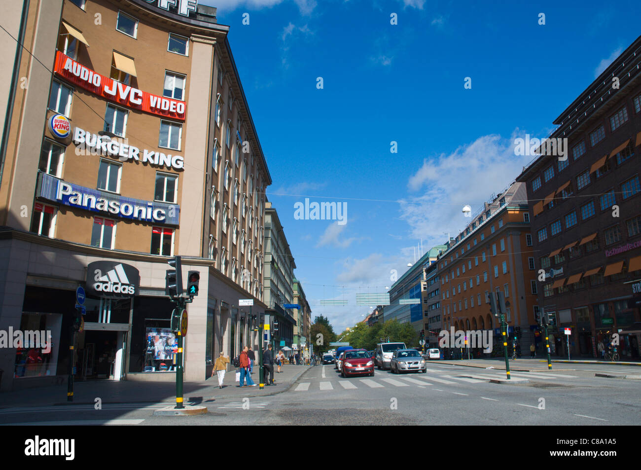 Sveavägen street Norrmalm district Stockholm Sweden Europe Stock Photo -  Alamy