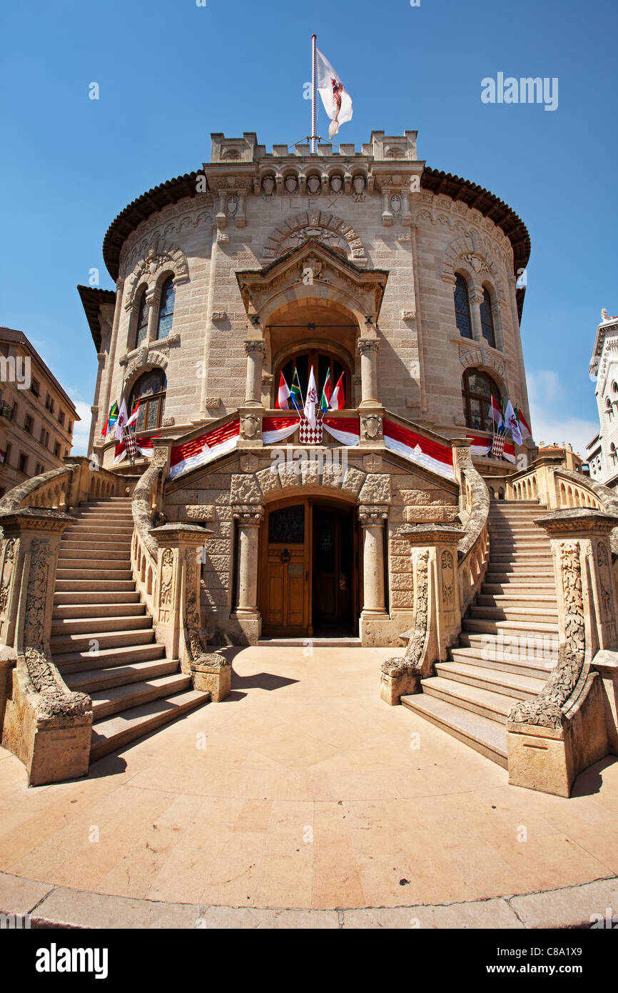 Monaco Ville Courthouse Stock Photo Alamy
