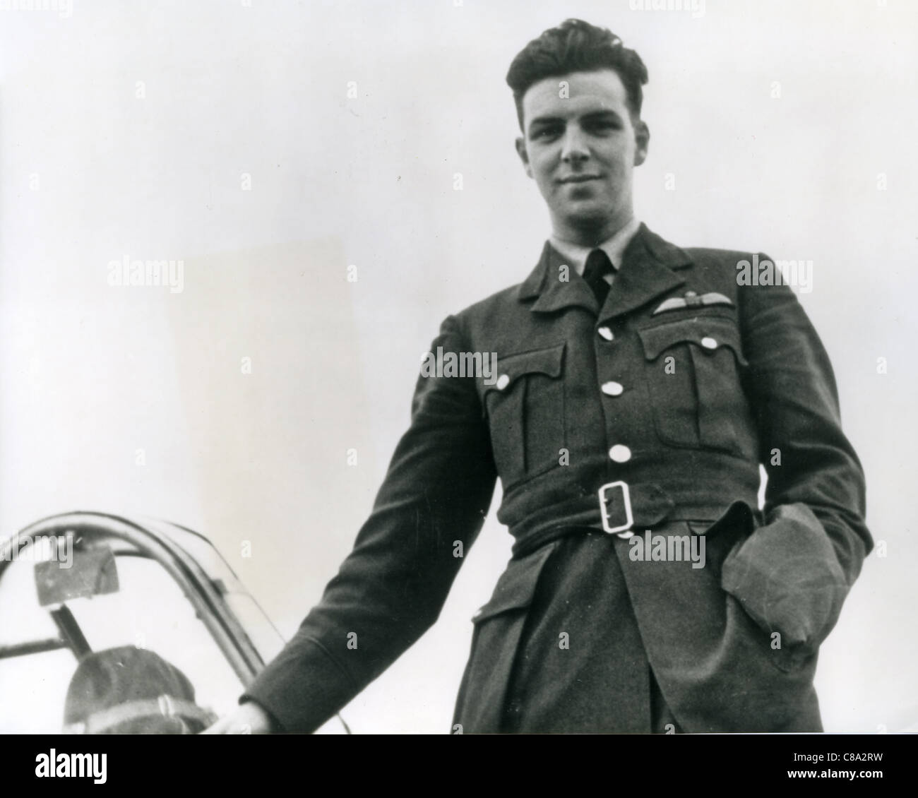 ERIC JAMES BRINDLEY NICHOLSON VC DFC (1917-1945) only Battle of Britain and RAF Fighter Command pilot to be awarded  VC in WW2 Stock Photo