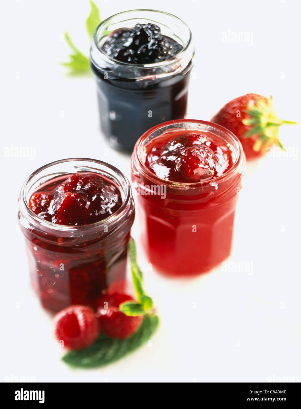 Raspberry and blackcurrant jam hi-res stock photography and images - Alamy