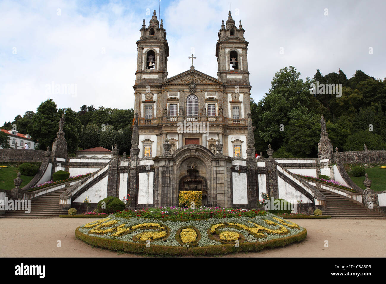 Bom Jesus do Monte in Braga, Portugal. Stock Photo
