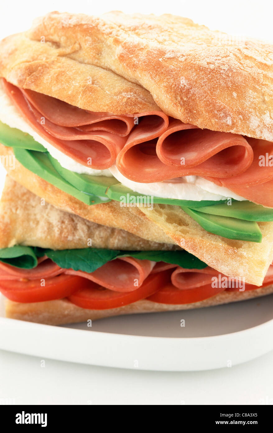 Mortadella avocado hires stock photography and images Alamy