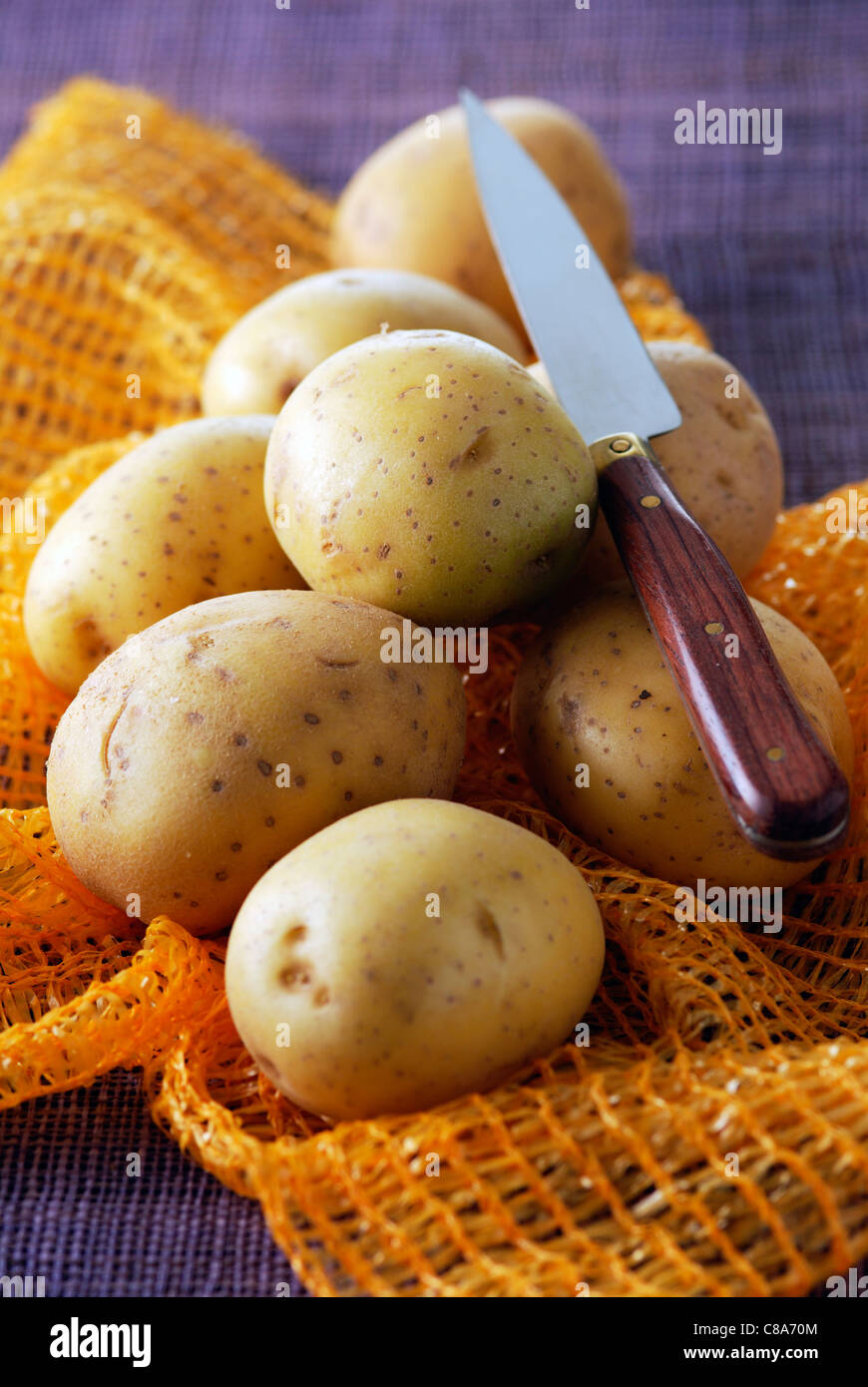 Agata potatoes Stock Photo