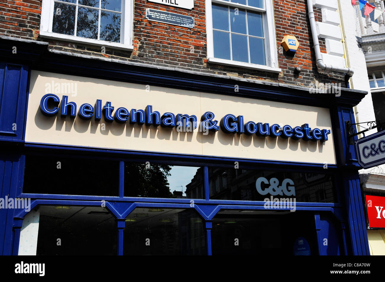 Cheltenham gloucester building society bank hires stock photography