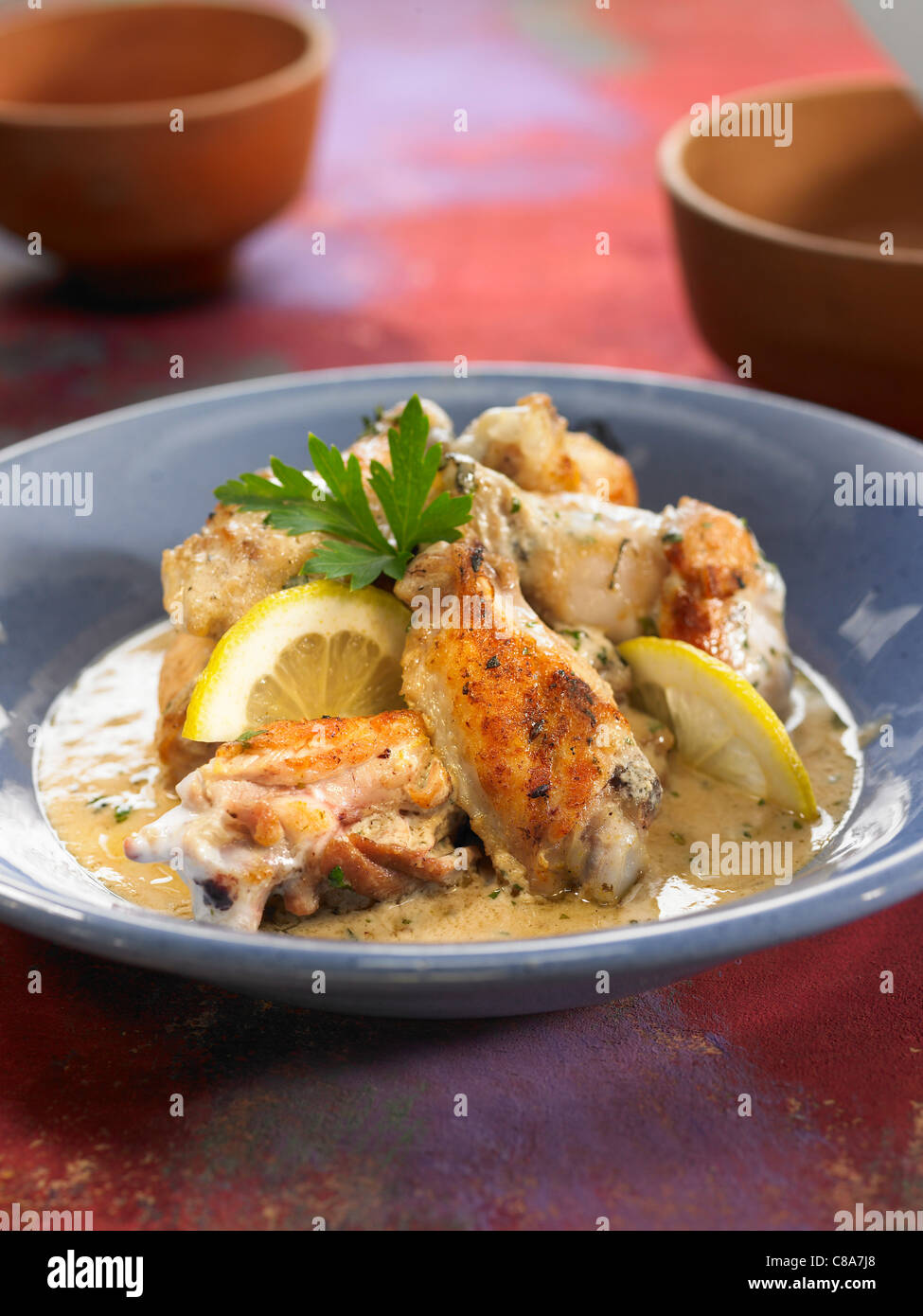 Baked chicken with yoghurt hires stock photography and images Alamy