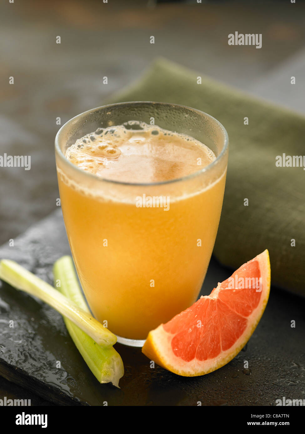 Grapefruit,celery and carrot smoothie Stock Photo Alamy