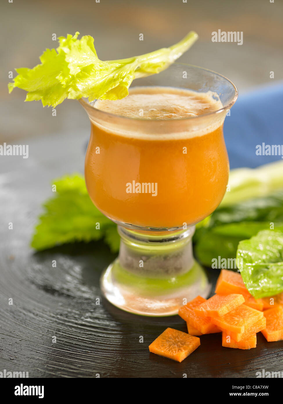 Spinach,carrot and celery smoothie Stock Photo - Alamy