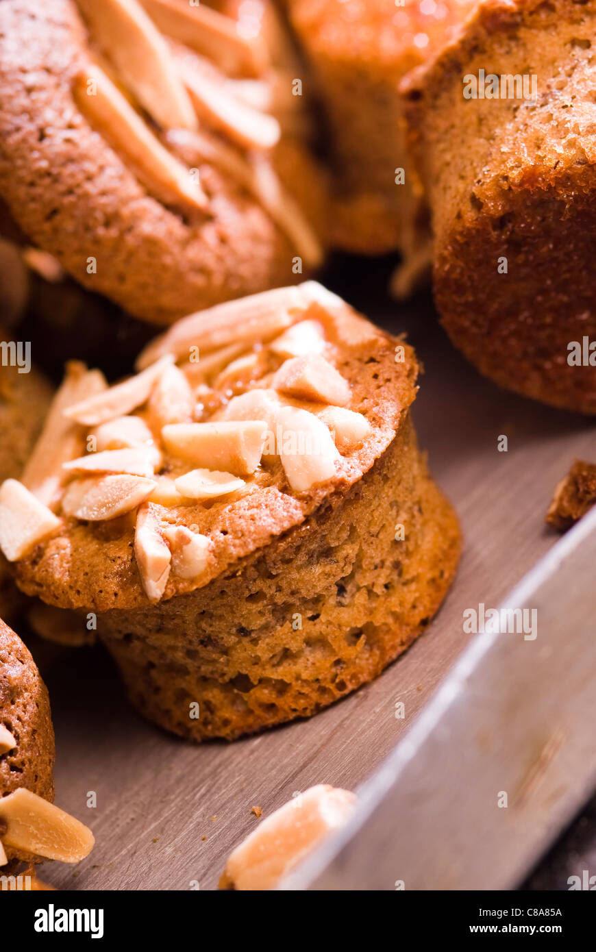 Small soft almond cakes Stock Photo