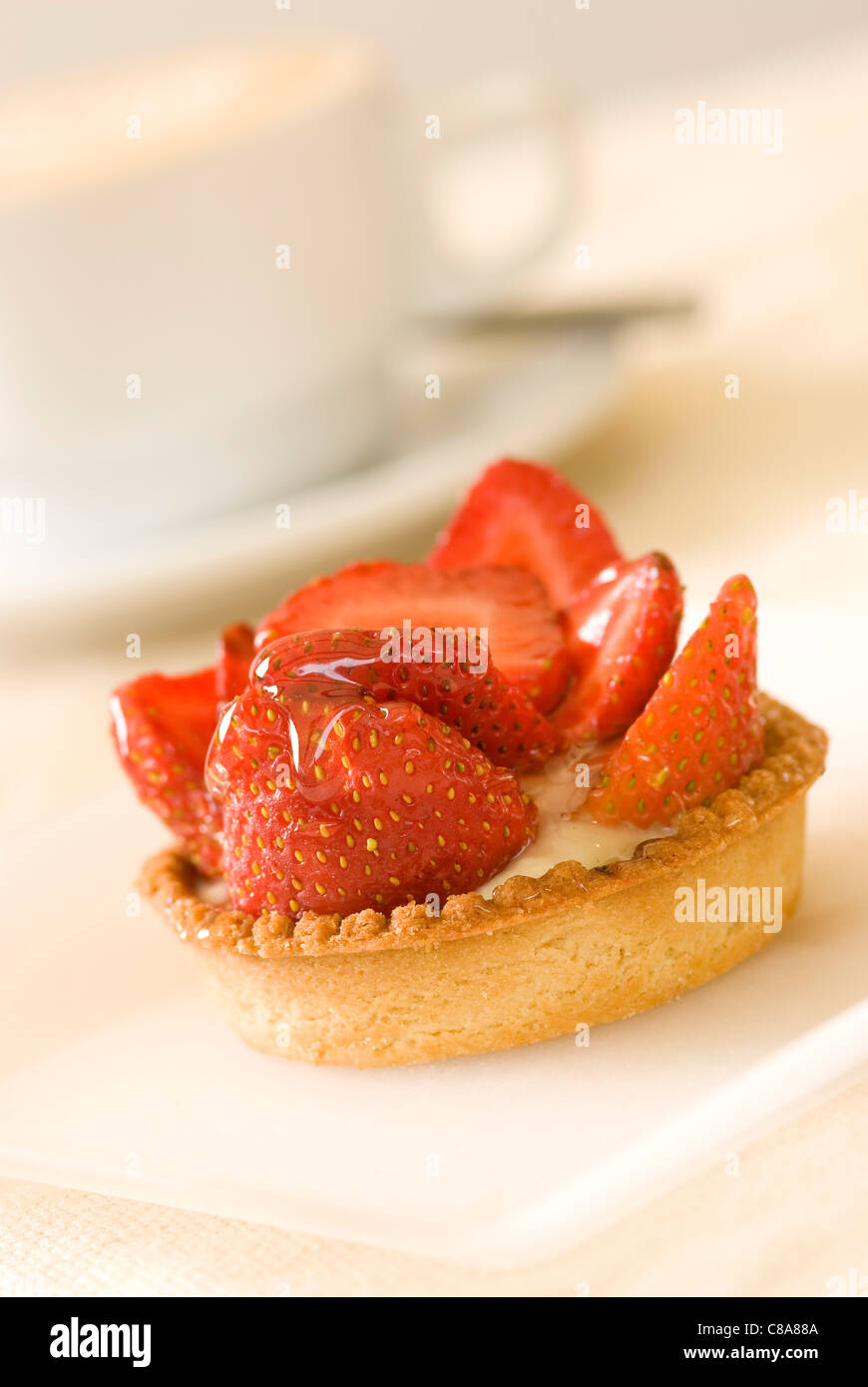 Strawberry tartlet Stock Photo