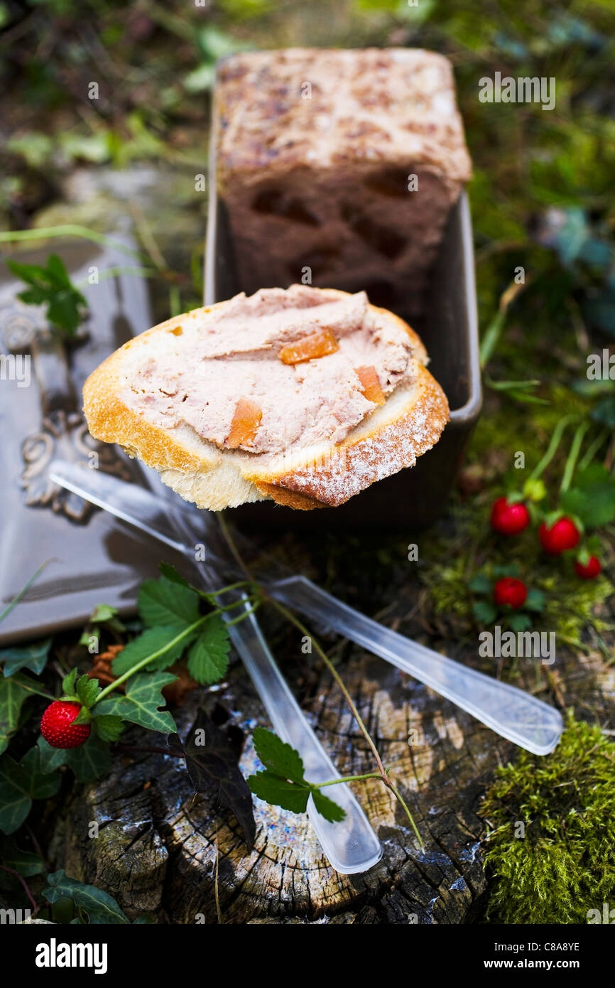 Chicken liver terrine Stock Photo - Alamy
