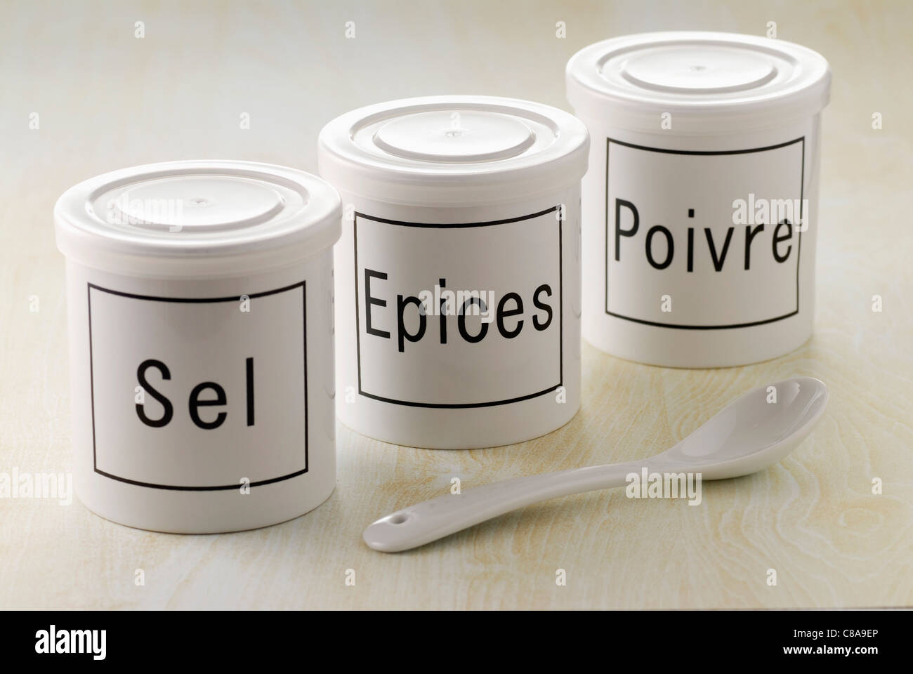 Pots of spices Stock Photo Alamy