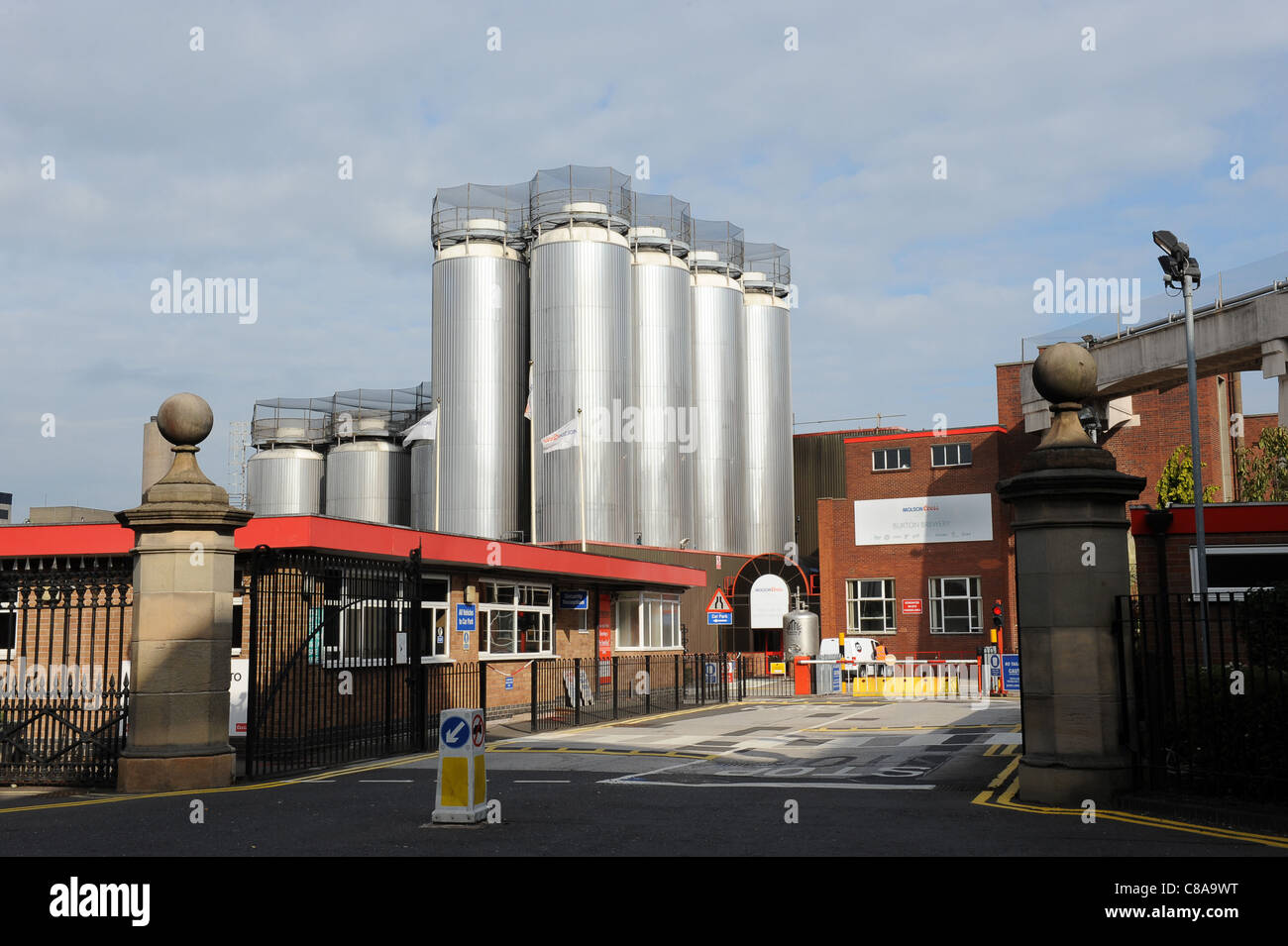Molson Coors Burton Brewery at Burton-on-Trent Staffordshire England Uk Stock Photo