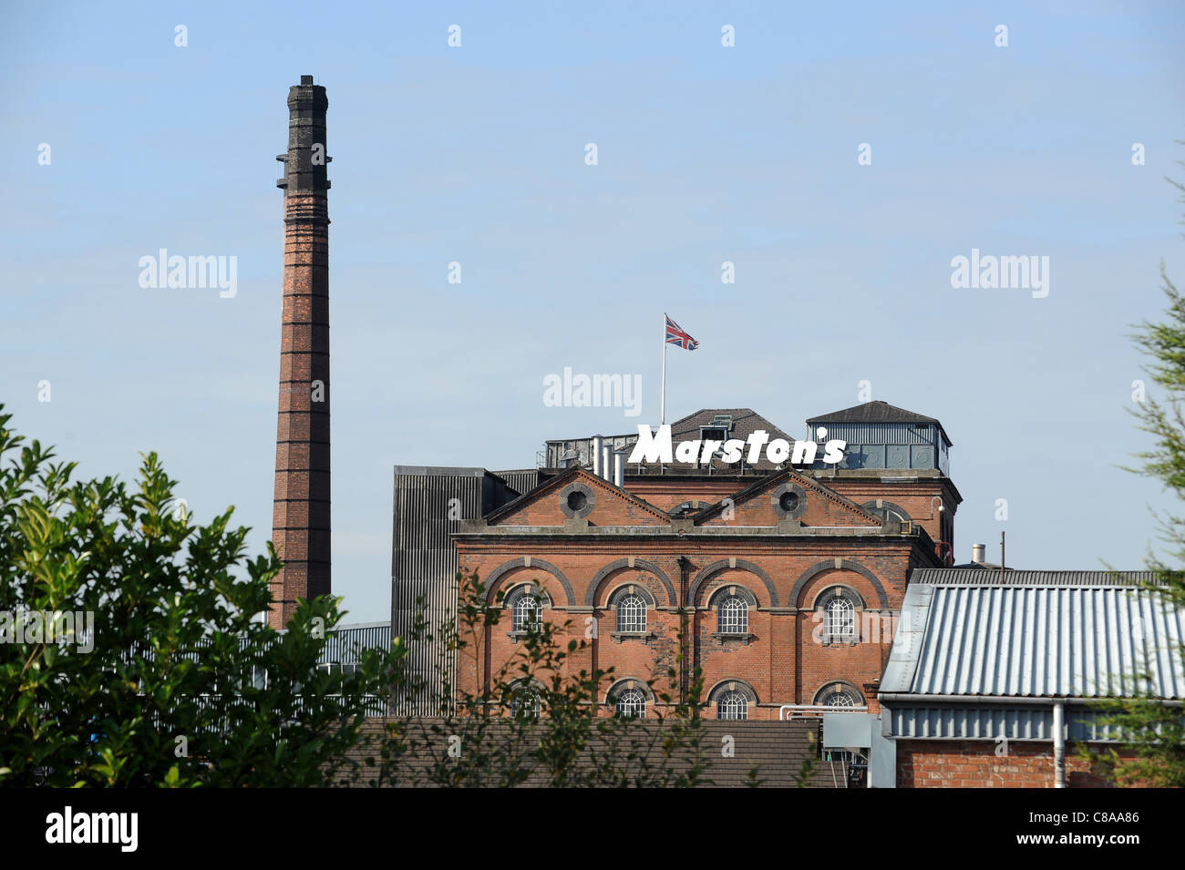 Marston's Brewery at Burton-on-Trent Staffordshire England Uk Burton-upon-Trent Stock Photo