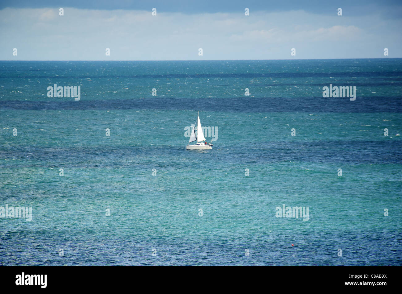 Azure water boat hi-res stock photography and images - Alamy