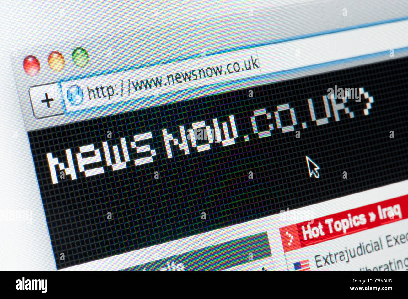 Close up of the News Now logo as seen on its website. (Editorial use only: print, TV, e-book and editorial website). Stock Photo