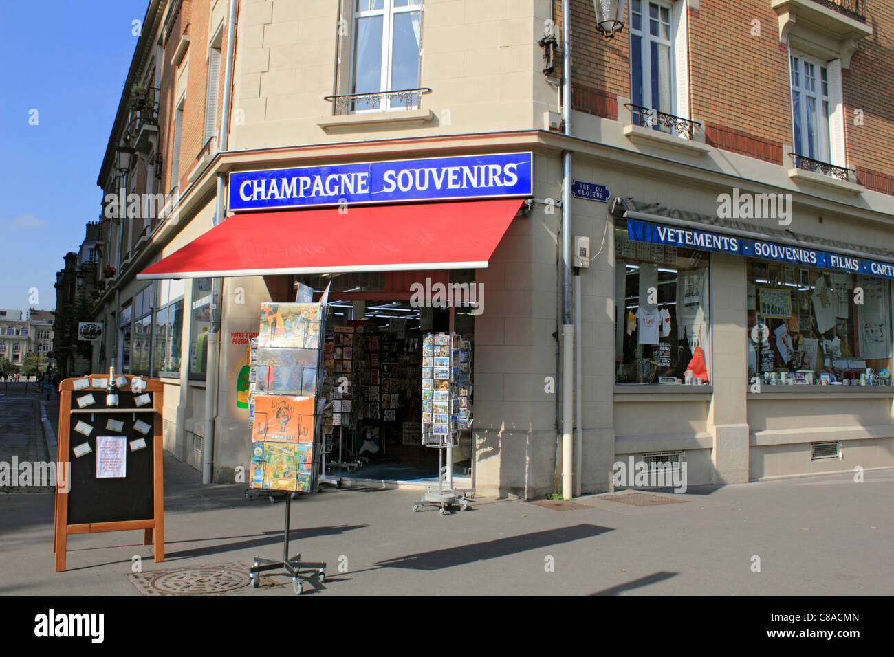 Souvenir shop Reims Champagne France Stock Photo - Alamy