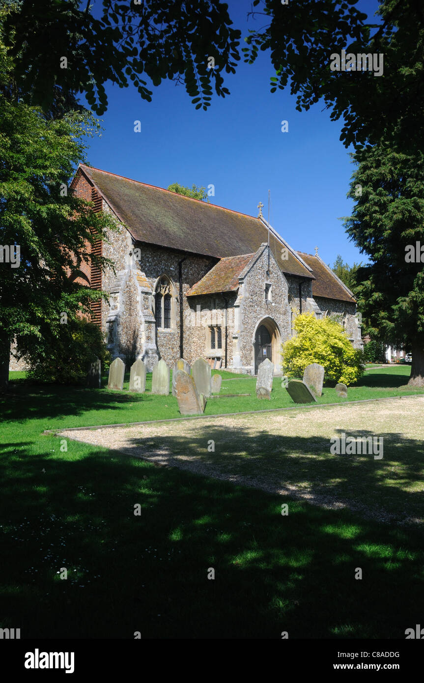 The Church of All Saints, in Wimbish, Essex, England Stock Photo