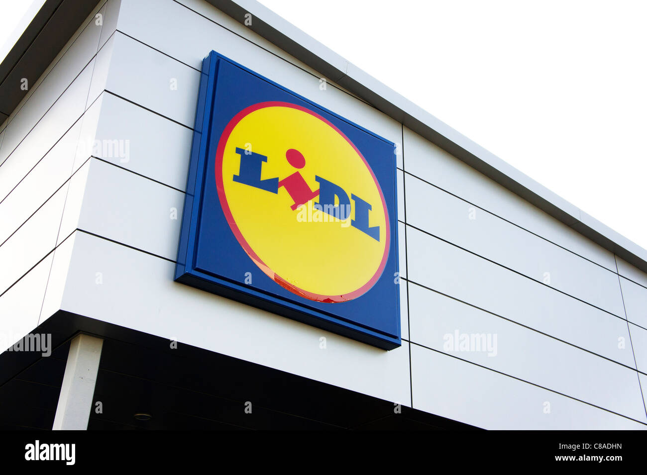 A Lidl discount store sign, uk Stock Photo Alamy