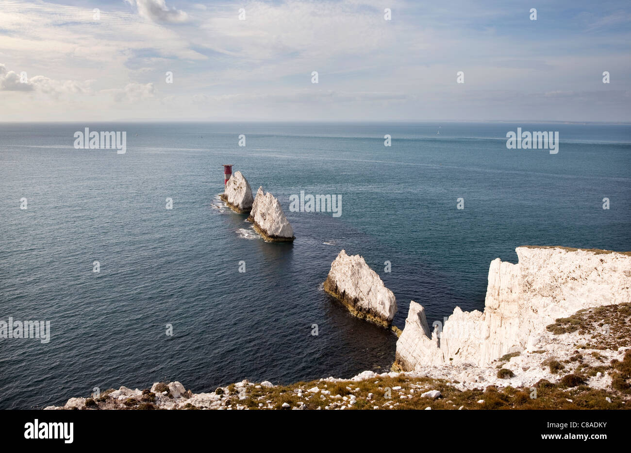 The Needles, The Isle of Wight Stock Photo