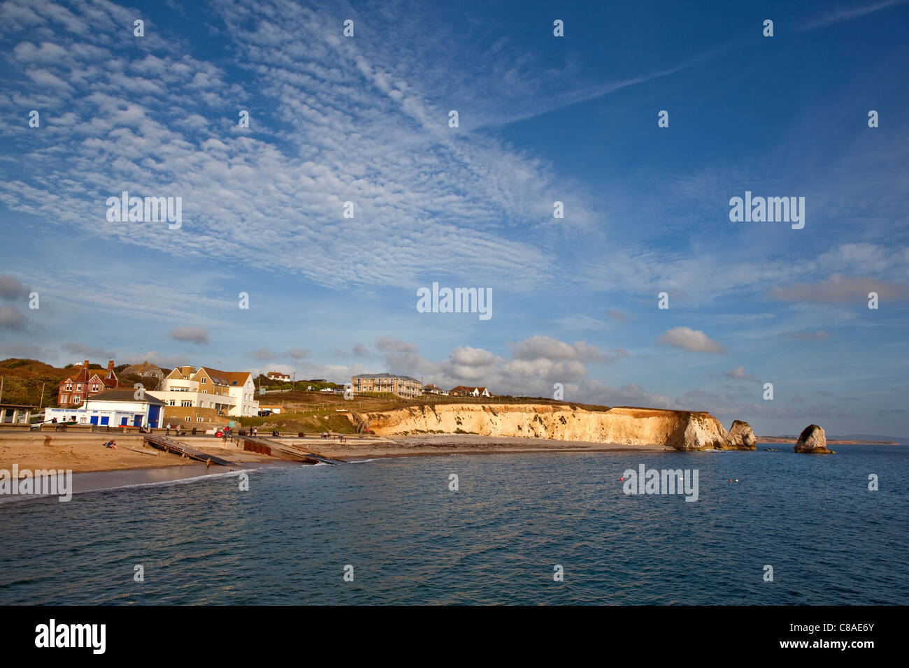 Freshwater bay on the Isle of Wight. Stock Photo