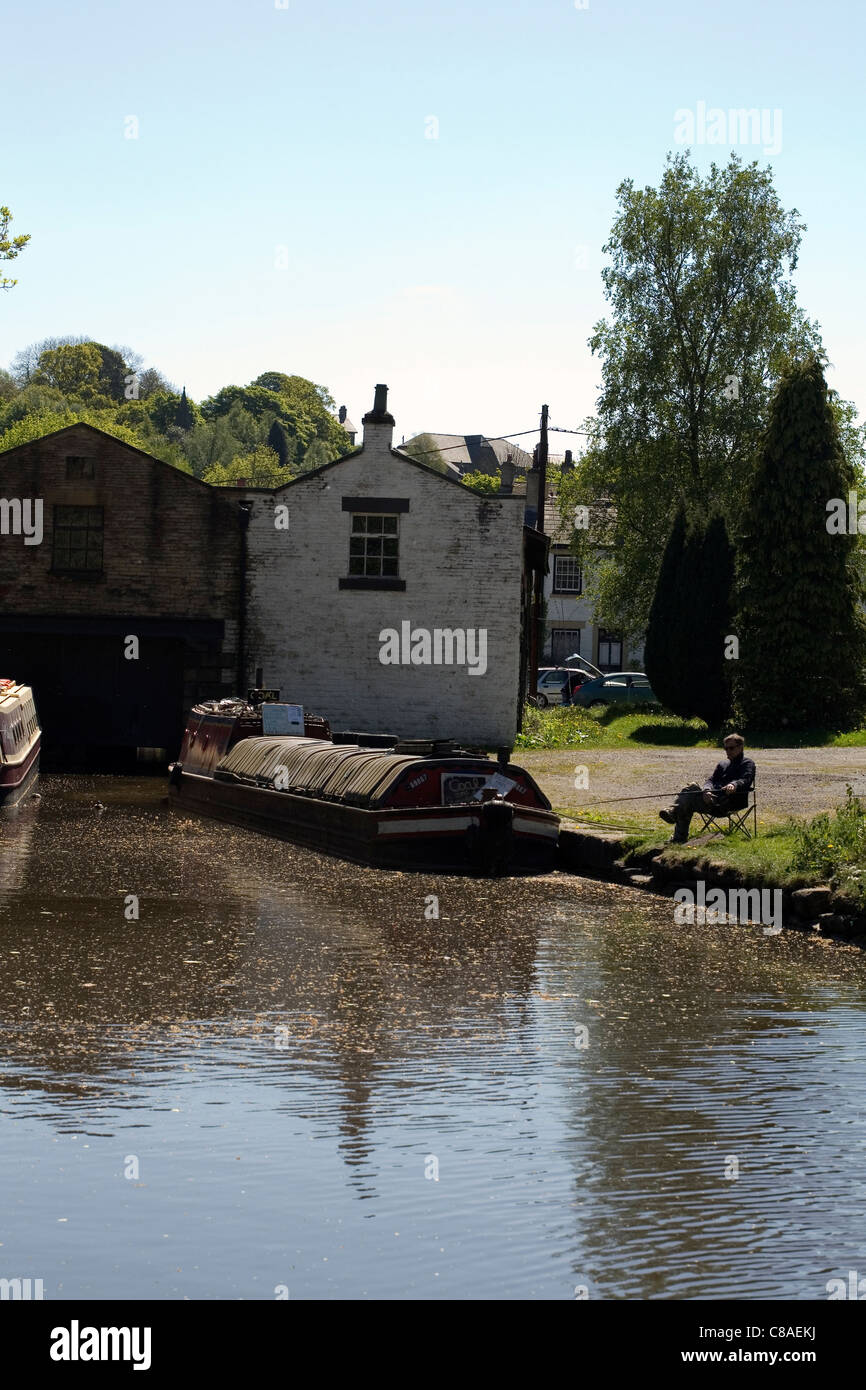 Peak Forest Canal Basin Whaley Bridge Derbyshire Stock Photo Alamy