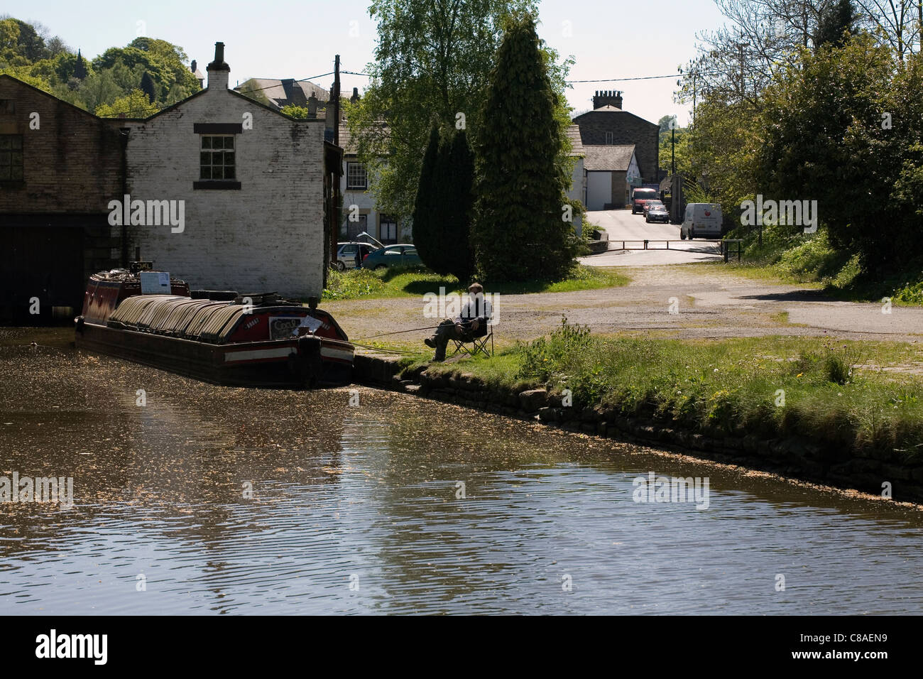 Peak Forest Canal Basin Whaley Bridge Derbyshire Stock Photo Alamy