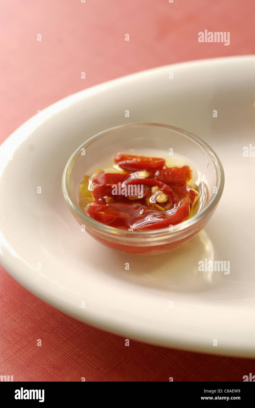 Oil and hot peppers hires stock photography and images Alamy