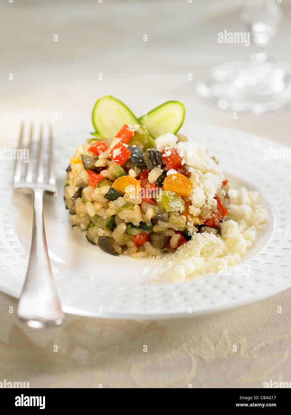 Wholemeal risotto Stock Photo
