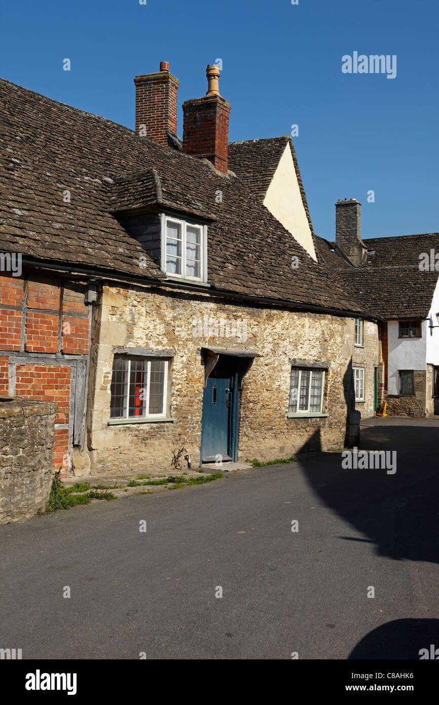Cottage in Lacock Village, Wiltshire, England, UK Stock Photo
