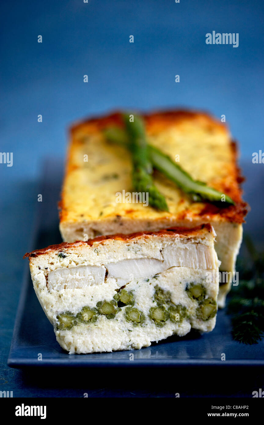 Fish and green bean terrine Stock Photo Alamy