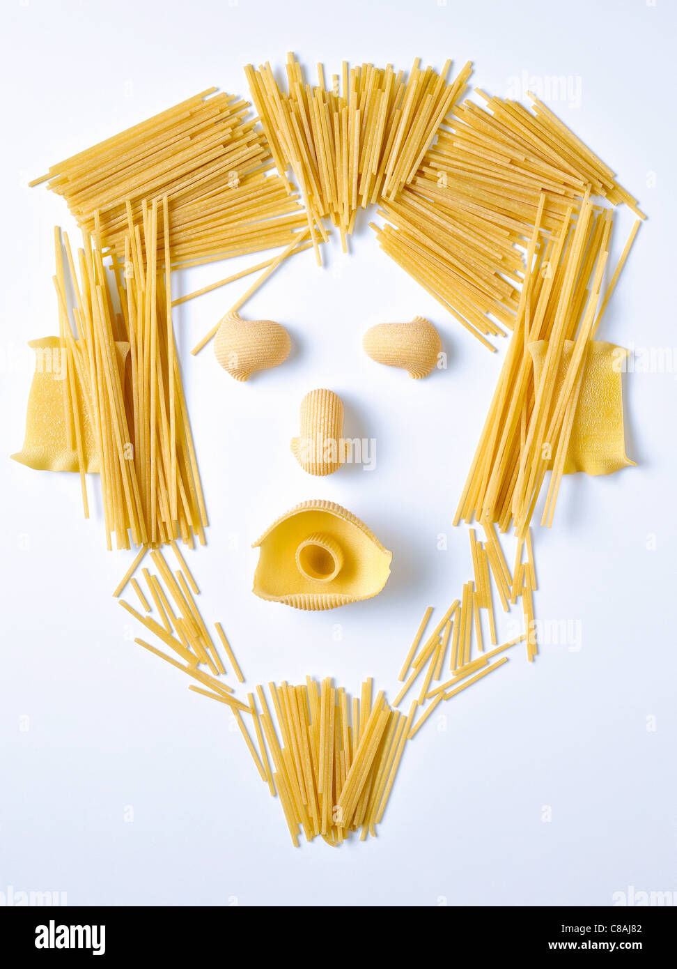 https://c8.alamy.com/comp/C8AJ82/pasta-and-spaghettis-in-the-shape-of-a-face-C8AJ82.jpg