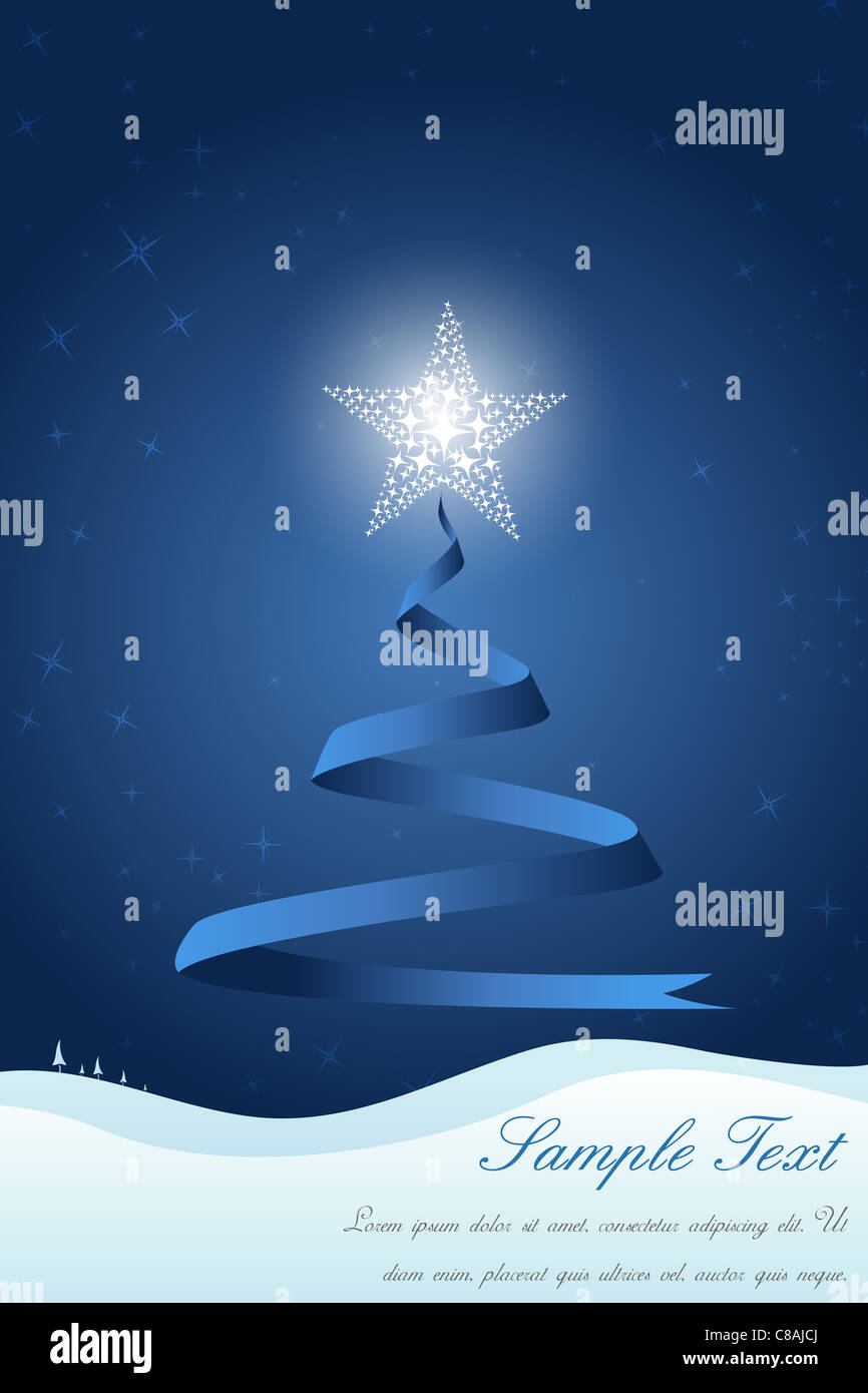 illustration of xmas tree with star Stock Photo Alamy