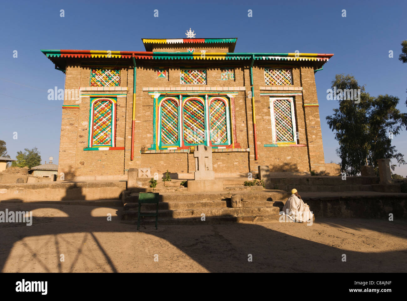 Elk200-2805 Ethiopia, Axum, St Mary of Zion Church, Old St Mary of Zion. Stock Photo