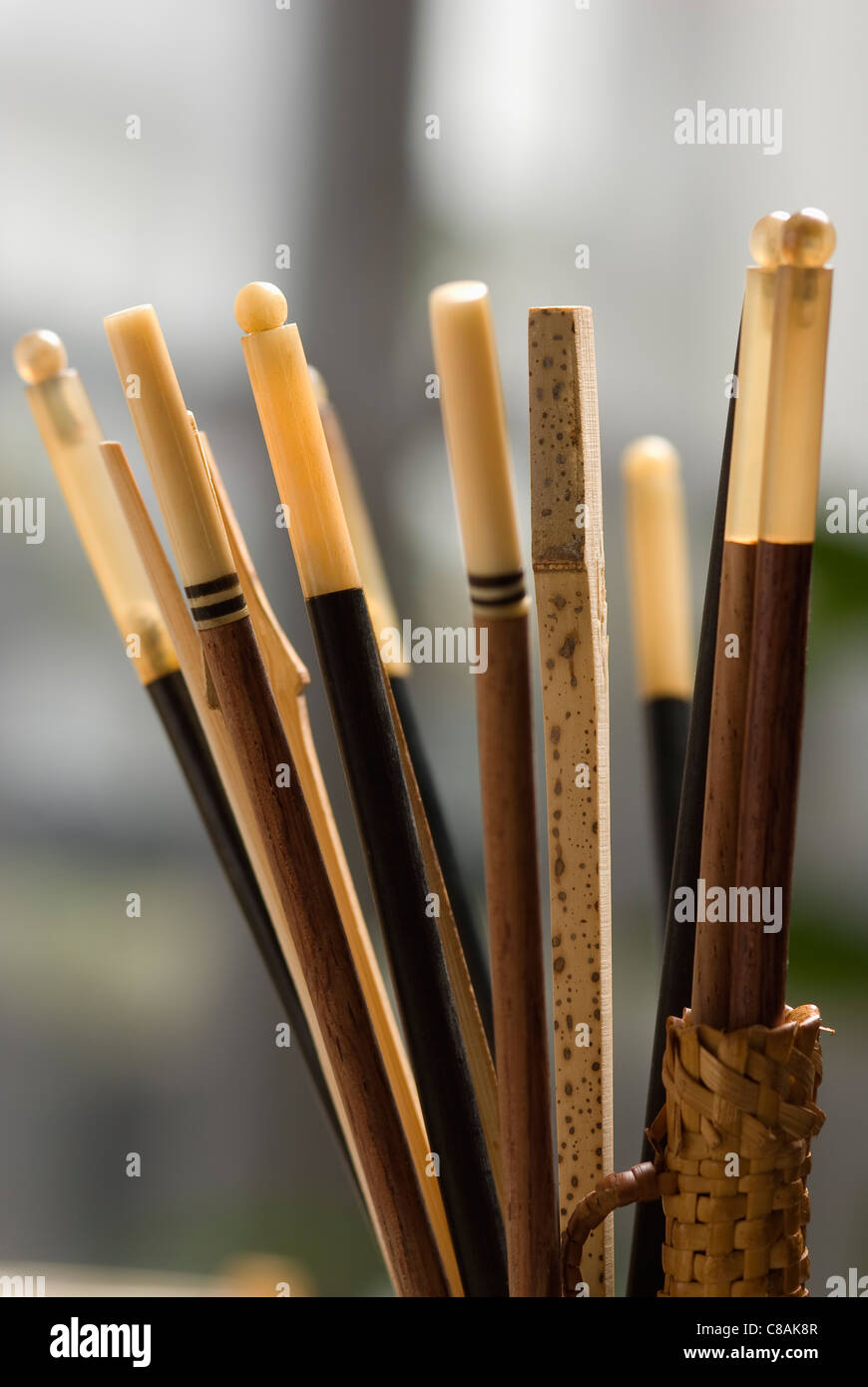 Wooden chopsticks Stock Photo