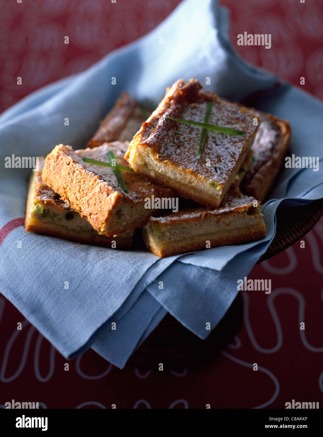 Vatrouchka with angelica Stock Photo - Alamy
